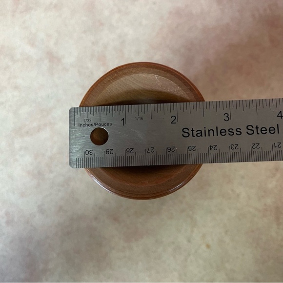 Hand Turned and Carved Wooden Vase - Picture 9 of 9